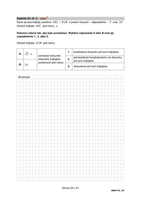 Matura 2023. Arkusz pokazowy matematyka