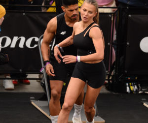 Anna Lewandowska z przystojnym Latynosem na zawodach Hyrox