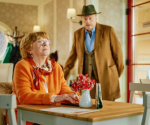 Na Wspólnej odc. 4247. Krystyna Agier (Małgorzata Knothe), Juliusz (Daniel Olbrychski)