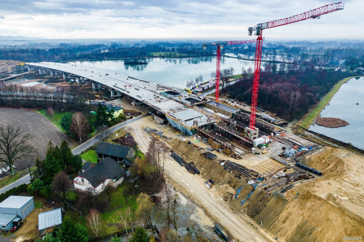 Budowa S1 Oświęcim - Dankowice LUTY 2024