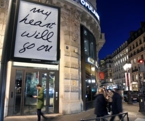 Plakaty zapowiadające koncerty Celine Dion