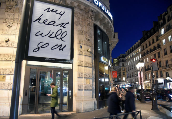 Plakaty zapowiadające koncerty Celine Dion