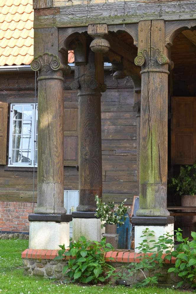 Żuławski dom podcieniowy w Marynowach z 1803 roku