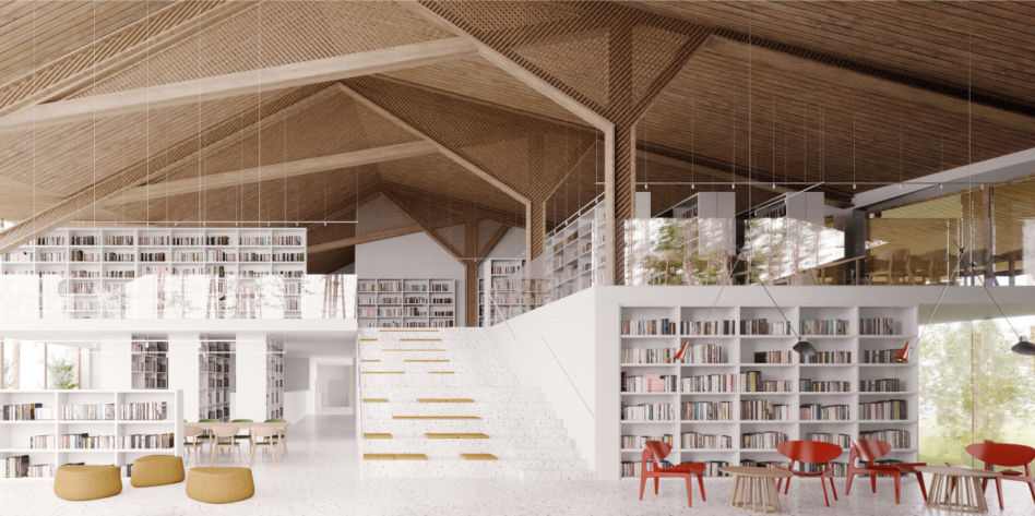 Wyniki konkursu na projekt biblioteki i przedszkola w Józefowie