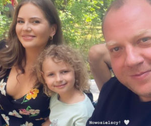 M jak miłość. Anita (Melania Grzesiewicz), Pola (Hania Nowsielska), Tadeusz (Bartłomiej Nowosielski) 