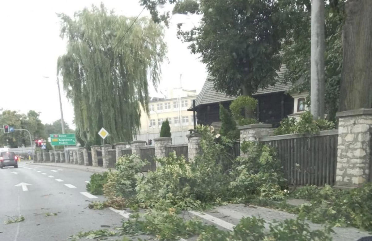 Skutki nawałnic w Polsce