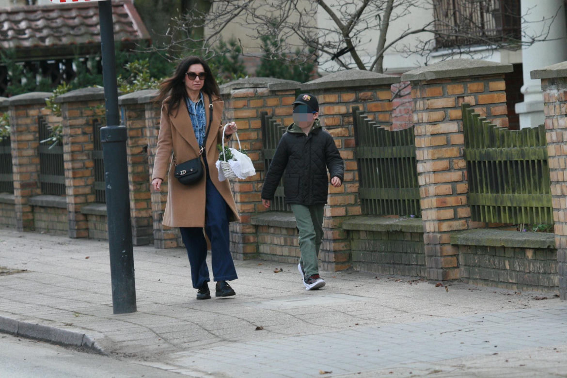 Marta Kaczyńska ze święconką