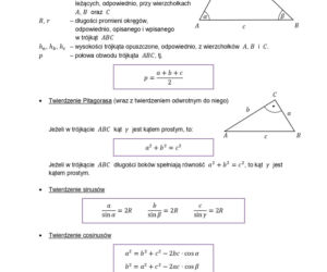 wzory matematyczne matura 2026