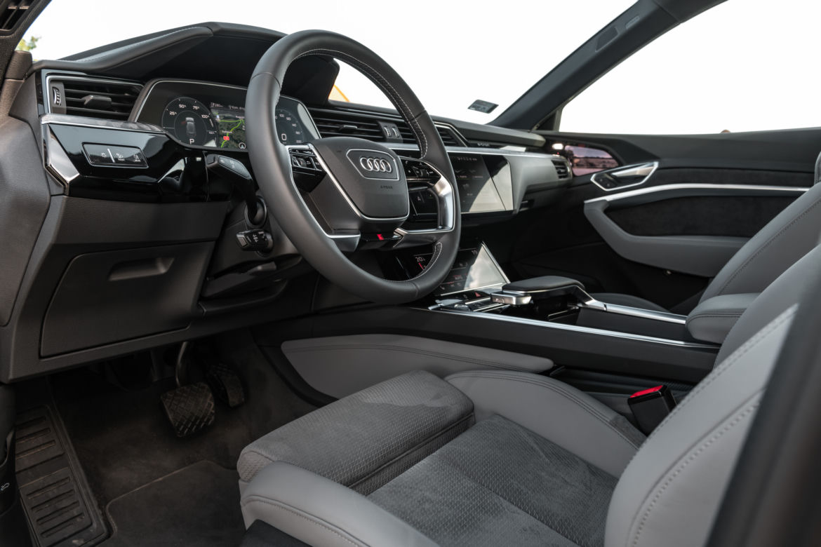 Wnętrze Audi e-tron Sportback 55 quattro S line