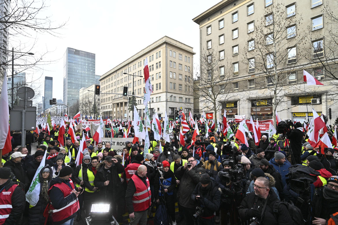Protest rolników w Warszawie (3.01.2025)