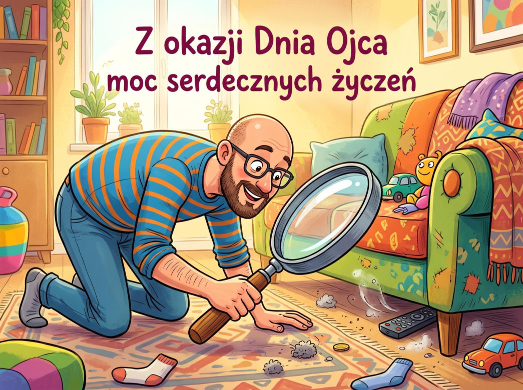 Zabawna kartka na Dzień Taty
