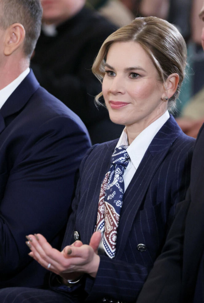 Marta Nawrocka uroczystym spotkaniu z harcerzami