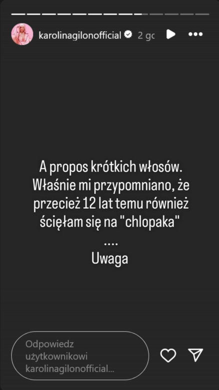 Karolina Gilon przeszła spektakularną metamorfozę. 12 lat temu wyglądała zupełnie inaczej
