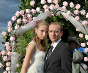 Wojciech Mecwaldowski na ślubnym kobiercu