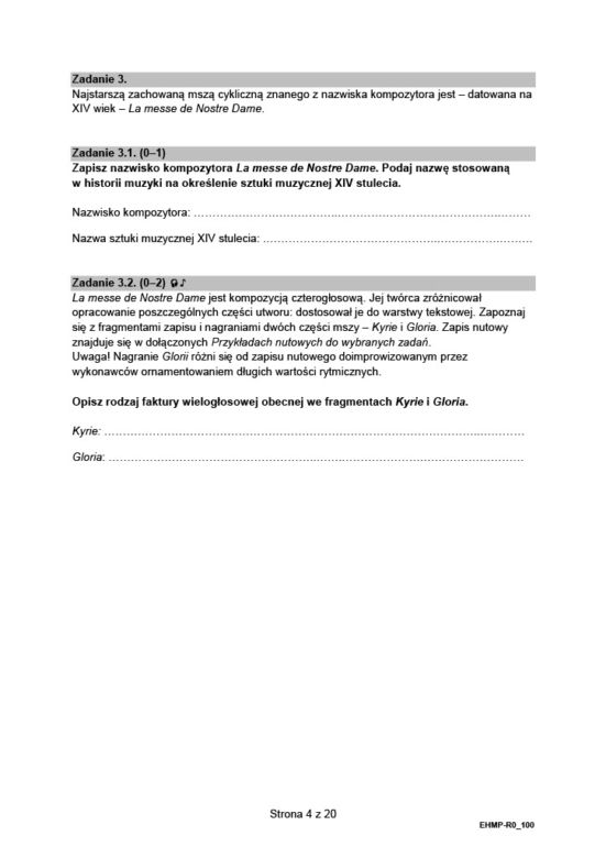 Matura 2022: historia muzyki. Arkusze CKE