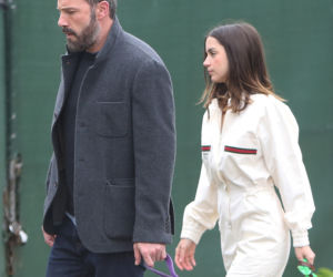 Ben Affleck i Ana de Armas na spacerze z psami
