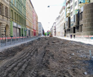 Przebudowa ulic w centrum Szczecina - maj 2020