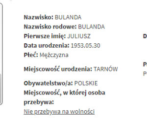 BULANDA JULIUSZ