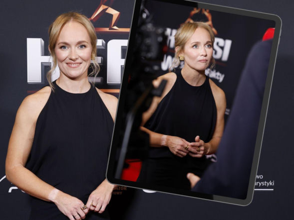 Wystrojona Daria Abramowicz odebrała nagrodę na gali! Zadała szyku? ZDJĘCIA