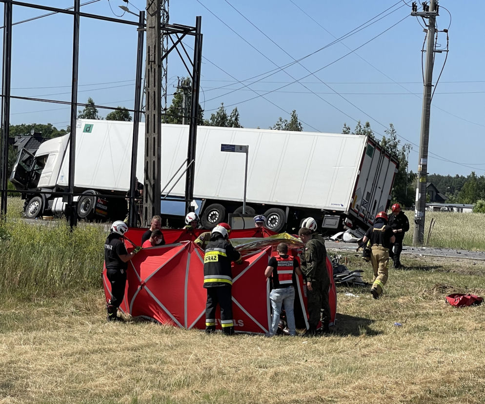 O włos od wybuchu butli z gazem! Wstrząsający wypadek pod Warszawą