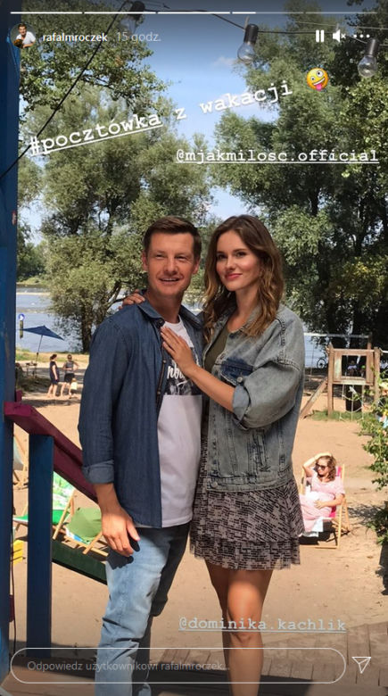 M jak miłość. Paweł (Rafał Mroczek), Franka (Dominika Kachlik)