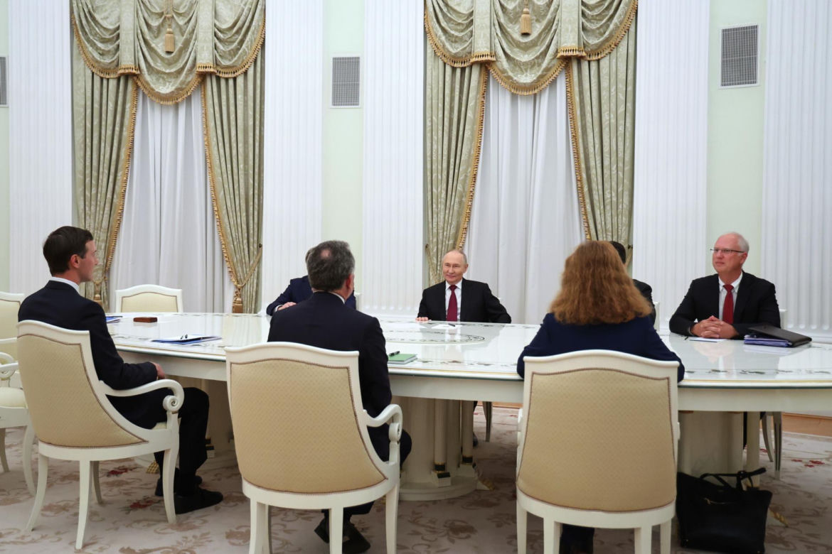 Prezydent Rosji Putin spotyka się ze specjalnym wysłannikiem USA Witkoffem na Kremlu