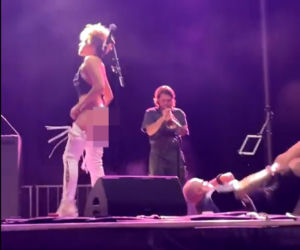 Zespół Brass Against. Wokalistka nasikała na fana na scenie