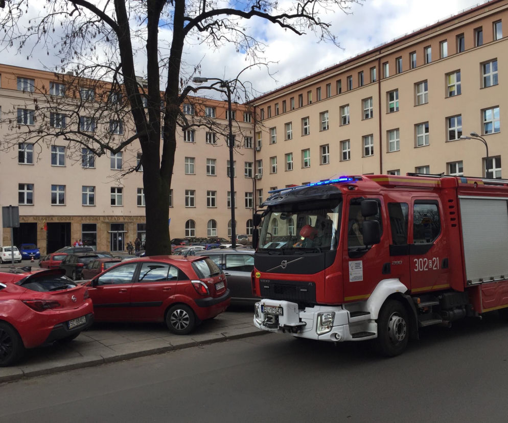 Tajemnicza przesyłka w bramie Urzędu Miasta Łodzi. Ulica Piotrkowska zamknięta!