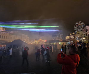 Rzeszów. Pokaz laserowy na Rynku [ZDJĘCIA]