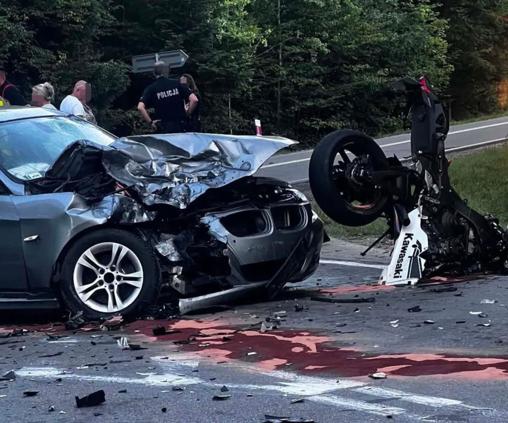 Nastolatek w BMW wymusił pierwszeństwo. Zginął motocyklista