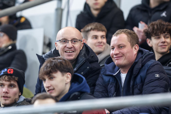 Kibice na meczu Piast Gliwice - Legia Warszawa