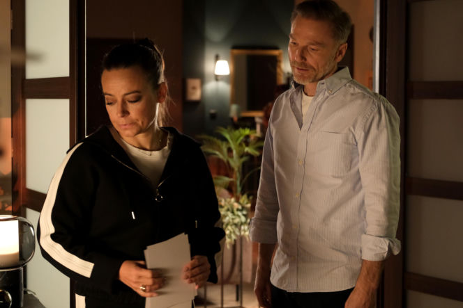 M jak miłość odc. 1933. Magda (Anna Mucha), Andrzej Budzyński (Krystian Wieczorek)