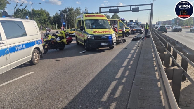Dramat w Alejach Jerozolimskich. Nie żyje 16-letni motocyklista