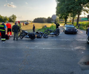Lipie. Wjechał w motocyklistę, drugi nie zdążył wyhamować