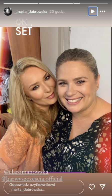 Barwy szczęścia po wakacjach. Karolina (Marta Dąbrowska), Aldona (Elżbieta Romanowska)