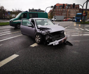 Wypadek na placu Poznańskim w Bydgoszczy