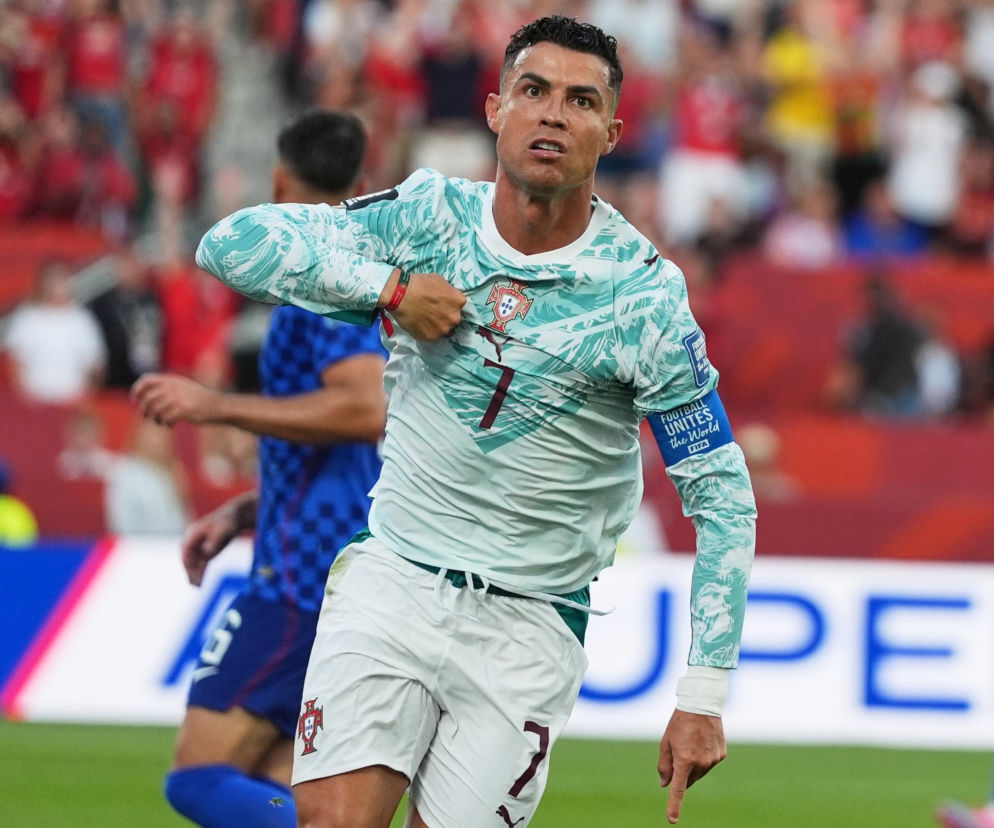 Cristiano Ronaldo celebruje gola w meczu z Chorwacją. O kontrowersjach na MŚ 2026 przeczytasz na SE Supersport.