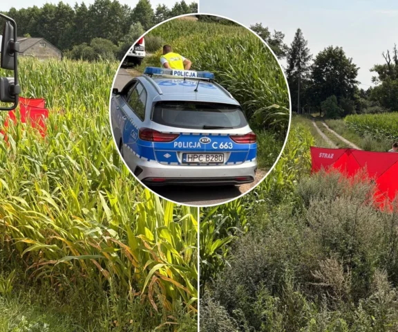 Pojechał na posesję. Nie zauważył, że na drodze leży jego brat
