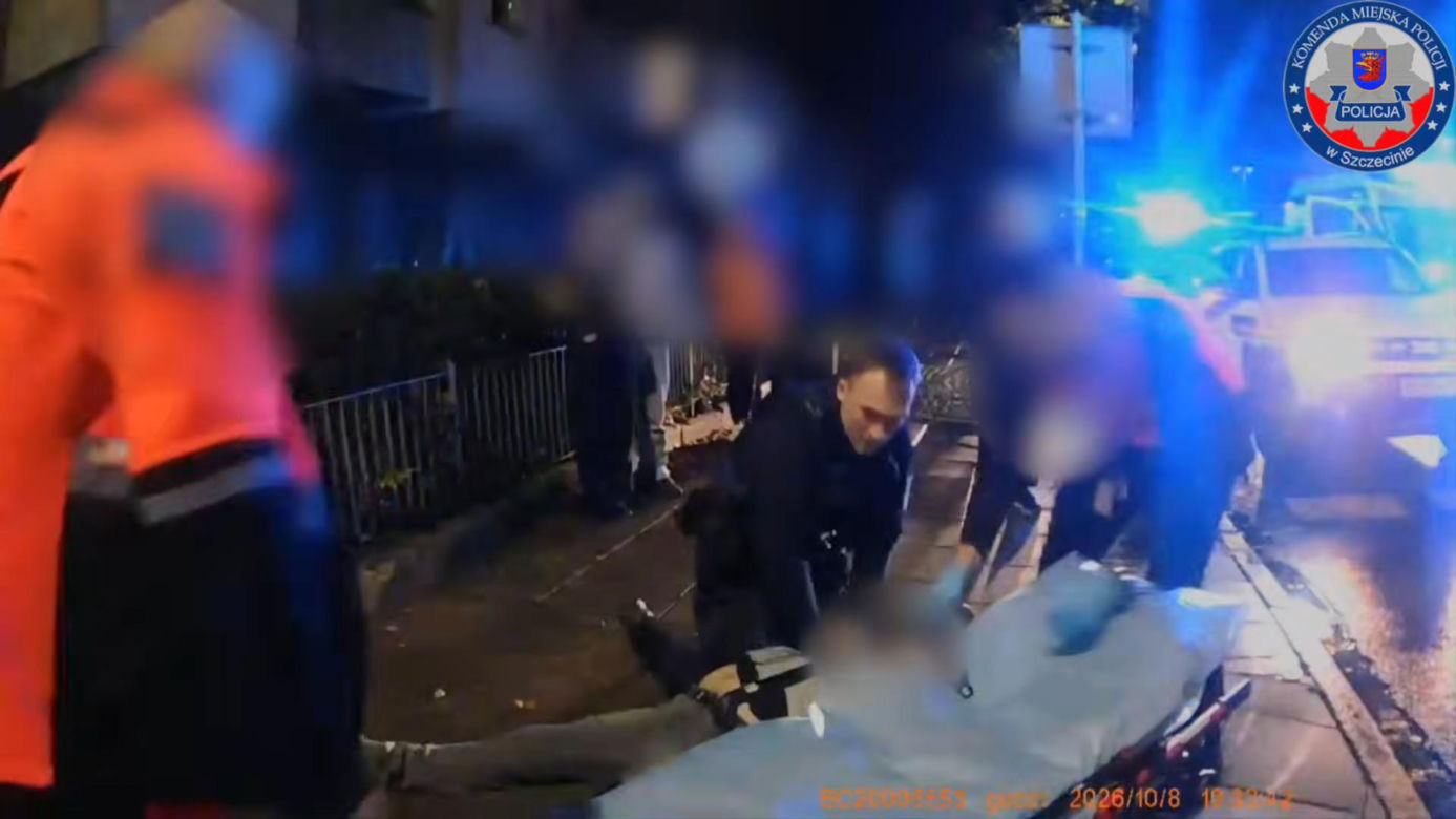 Dramatyczna walka o życie w centrum Szczecina