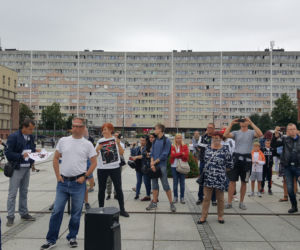 W Rudzie Śląskiej odbył się protest przeciwko obostrzeniom związanym z koronawirusem