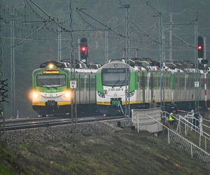 Miejsce uszkodzonych torów