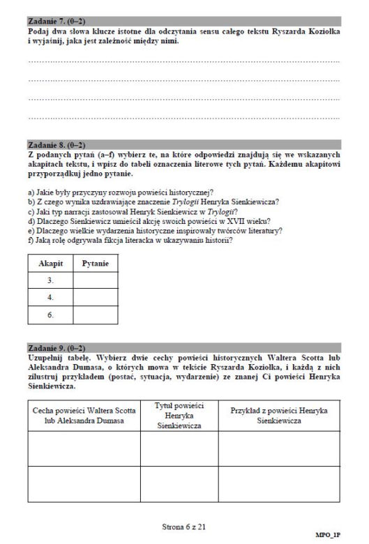 Matura 2019 - język polski