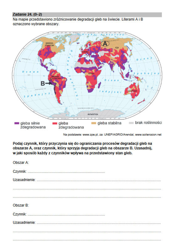 Matura rozszerzona 2022 geografia