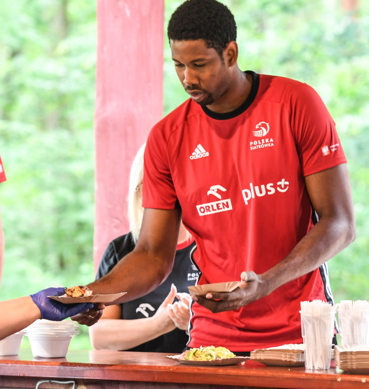 Wilfredo Leon na zgrupowaniu siatkarzy w Spale