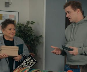 Barwy szczęścia, odc. 3336. Agata (Natalia Zambrzycka), Hubert (Marek Molak), Lucyna Zwierzchowska (Grażyna Zielińska)