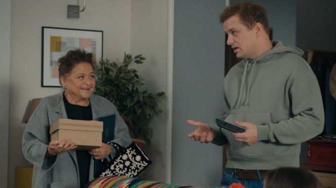 Barwy szczęścia, odc. 3336. Agata (Natalia Zambrzycka), Hubert (Marek Molak), Lucyna Zwierzchowska (Grażyna Zielińska)