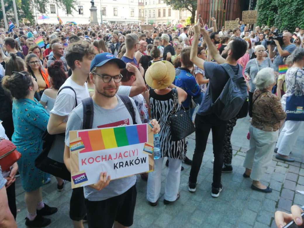 Wieczór poparcia dla LGBT w Krakowie
