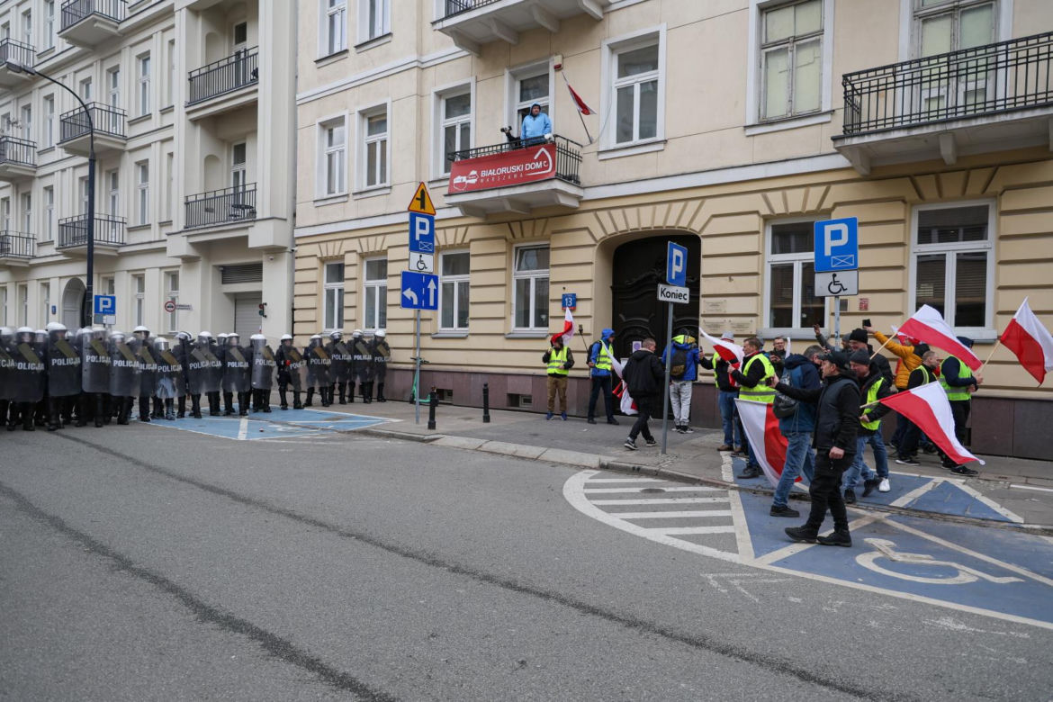 Protest rolników pod Sejmem - starcia z policją