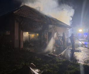 Pożar budynku gospodarczego w Żarczycach Małych