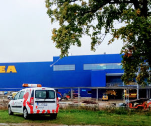 Budowa sklepu IKEA w Szczecinie - październik 2020